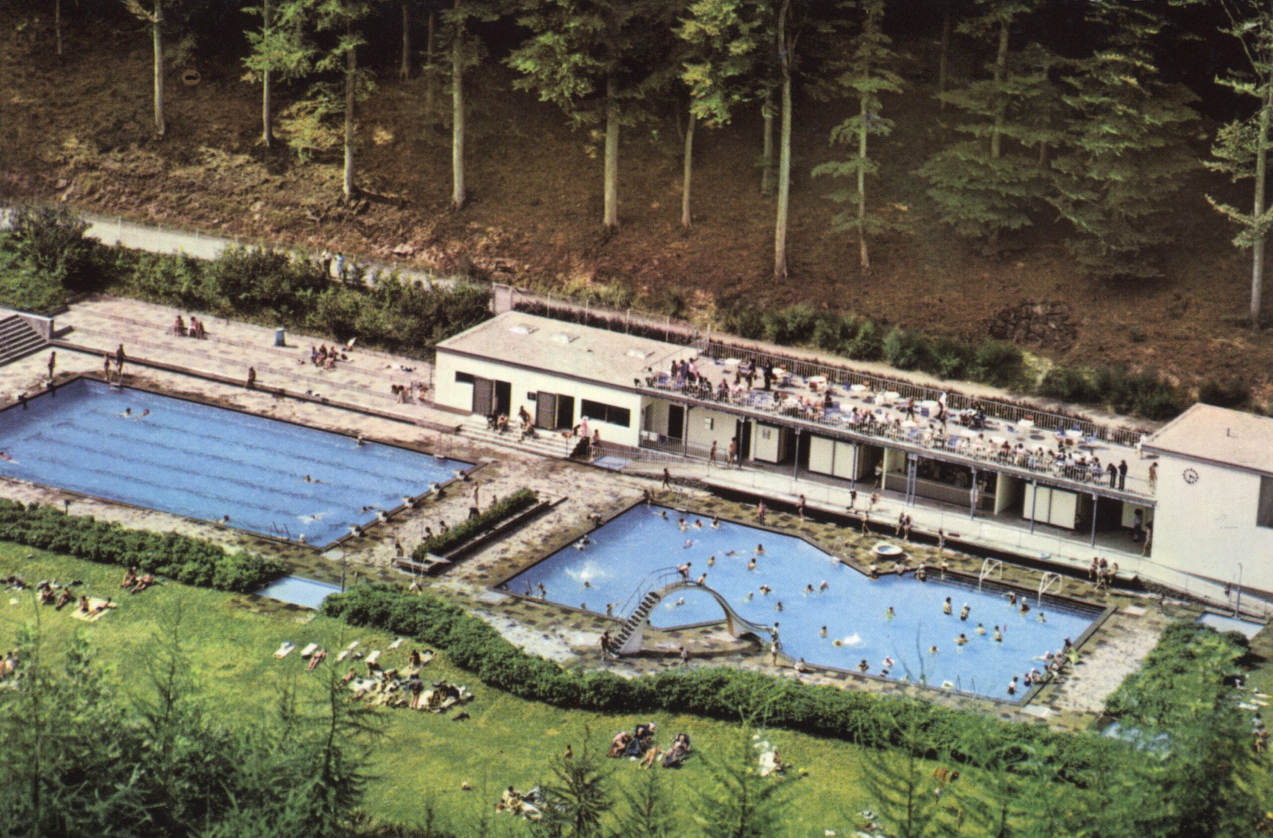 Freibad im Eröffnungsjahr 1966 